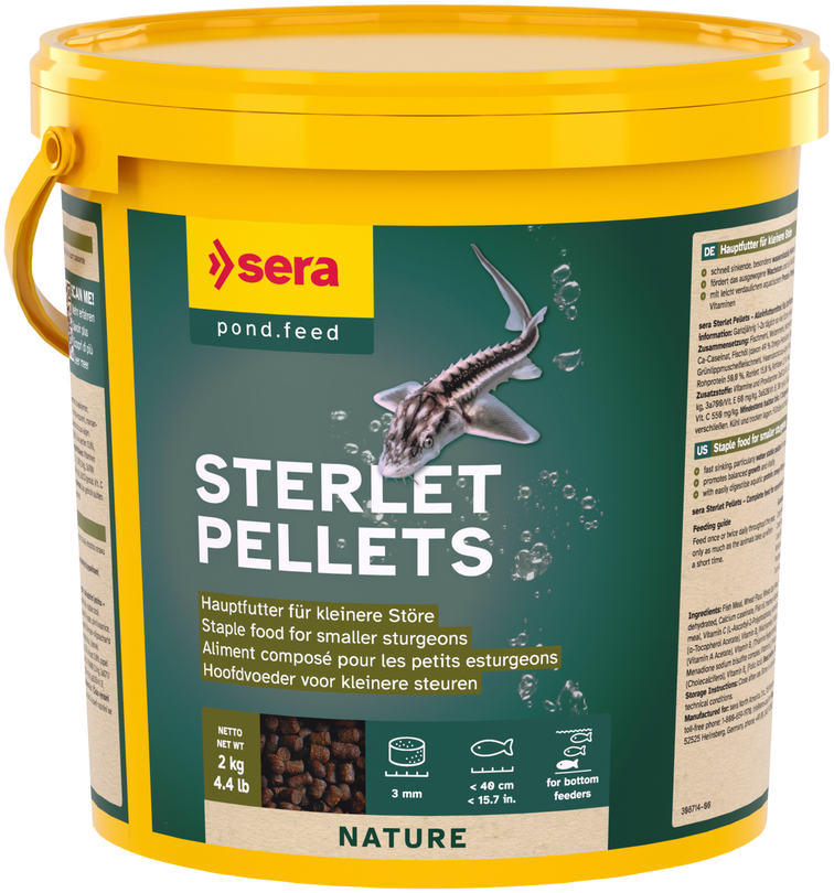 Sera Stör Perlets 3800ml Eimer Futter Perlets Teichfutter Fischfutter Teich