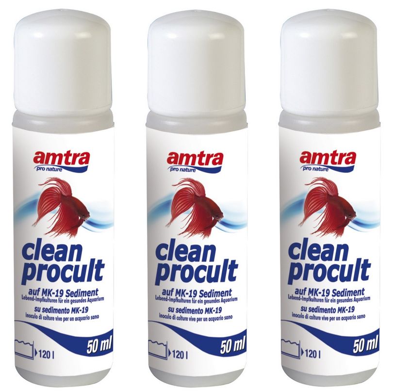 Amtra Clean Procult – 3 Stück Lebend-Impfkulturen (3x50 ml)