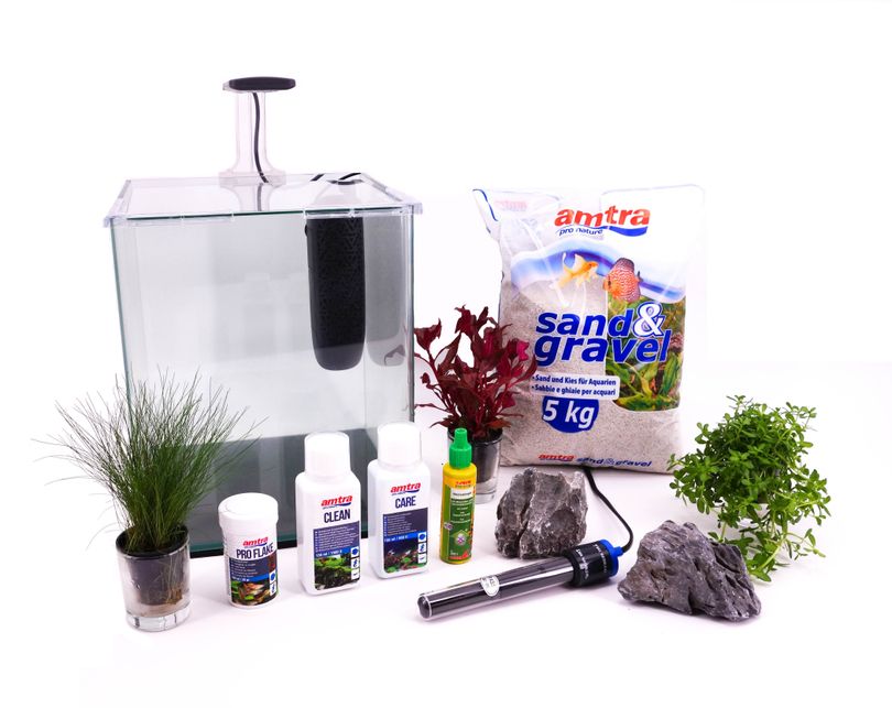 Nanotank System 20 Aquarium Komplettaquarium Inkl. Dekoration