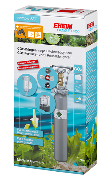 EHEIM CO2 Komplettset Mehrwegsystem für Aquarien bis 400 Liter +Nachtabschaltung