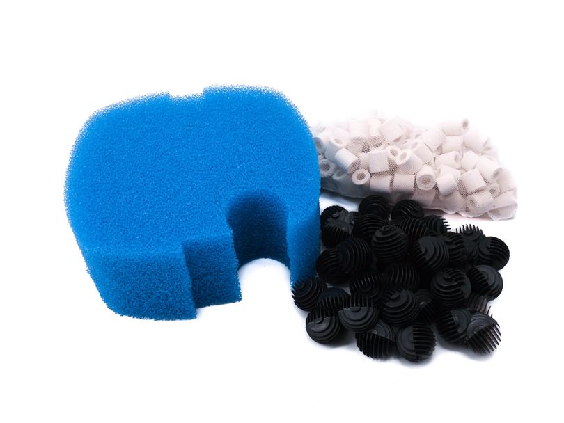 Filtermaterial Set Außenfilter HW 303 703 Bio Balls Keramik Ringe 2 Schwämme