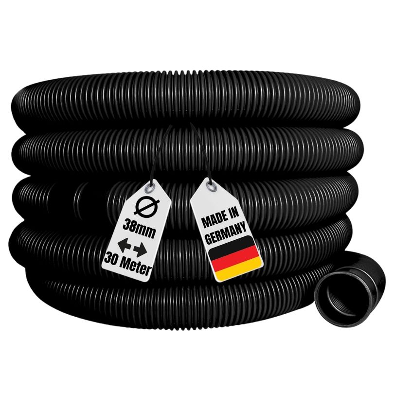 30 Meter 38mm 1 1/2" Solarschlauch Poolschlauch Muffenabstand 1,5m 