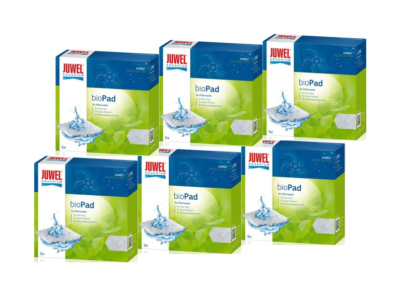 Juwel bioPad M 6er Pack Filterwatte mechanischer Vorfilter Süß- und Meerwasser