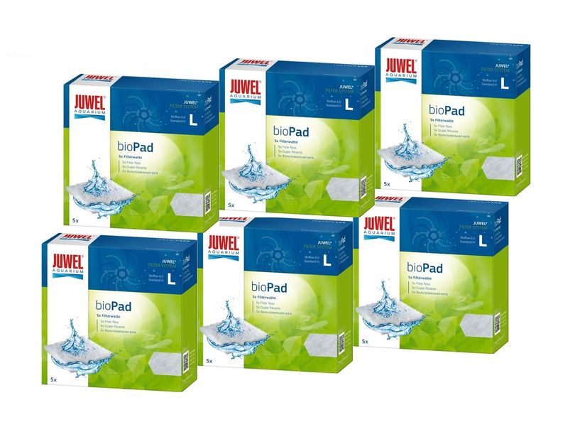 Juwel bioPad L 6er Pack Filterwatte mechanischer Vorfilter Süß- und Meerwasser