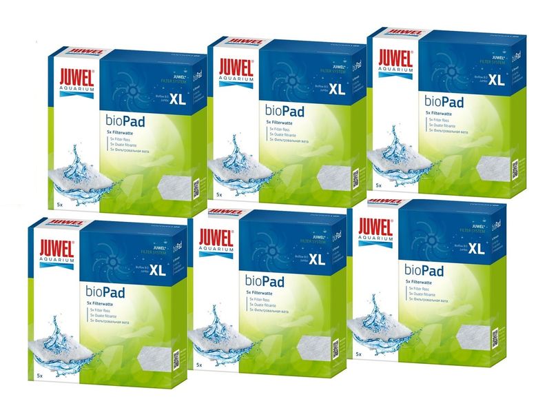 Juwel bioPad XL 6er Pack Filterwatte mechanischer Vorfilter Süß- und Meerwasser