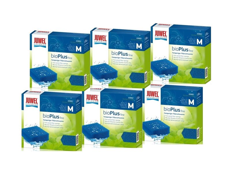 Juwel bioPlus fine M 6er Pack Filterschwamm fein biologische Filterung 