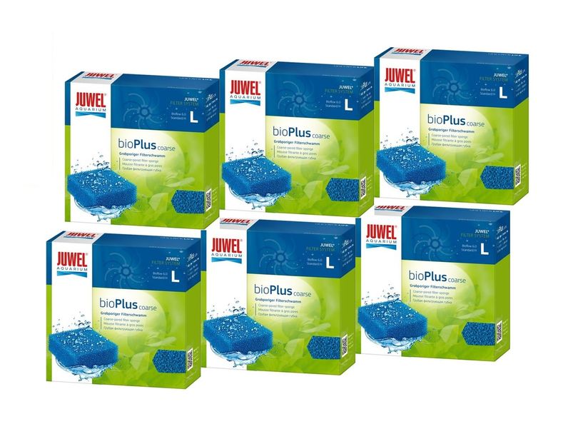 Juwel bioPlus coarse L 6er Pack Filterschwamm grob mechanische biologische Filterung
