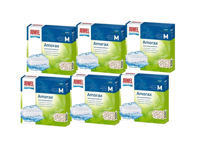 Juwel Amorax M 6er Pack Ammoniumentferner Zeolith verhindert Ammoniak fördert Vitalität