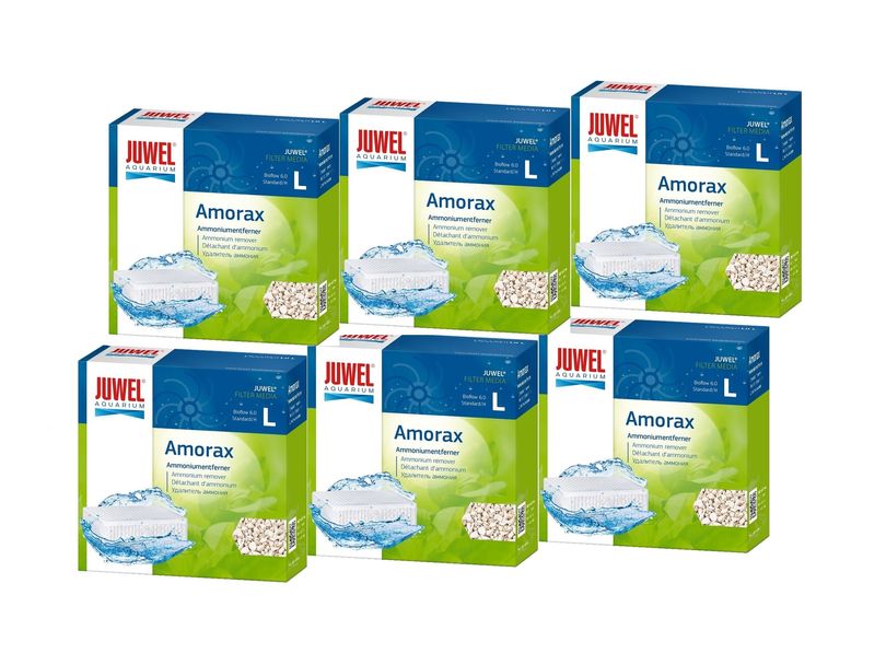 Juwel Amorax L 6er Pack Ammoniumentferner Zeolith verhindert Ammoniak fördert Vitalität
