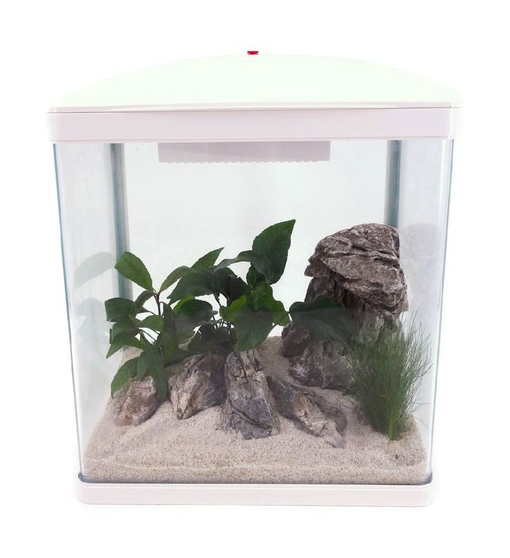 HR-300 Weiß Nano Aquarium – Komplettaquarium mit LED