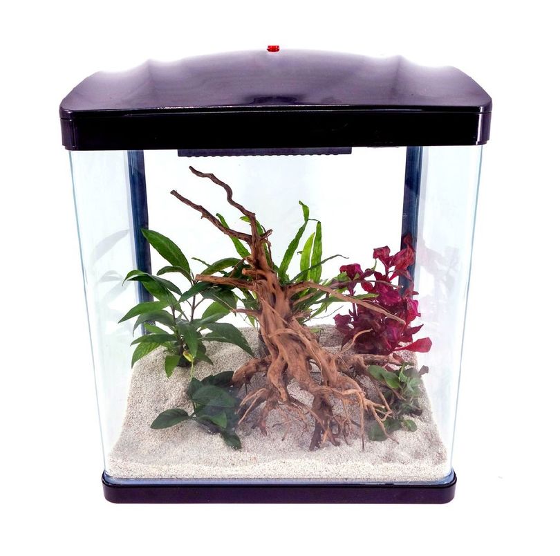 HR-300 Nano Aquarium Schwarz – Komplettaquarium mit LED