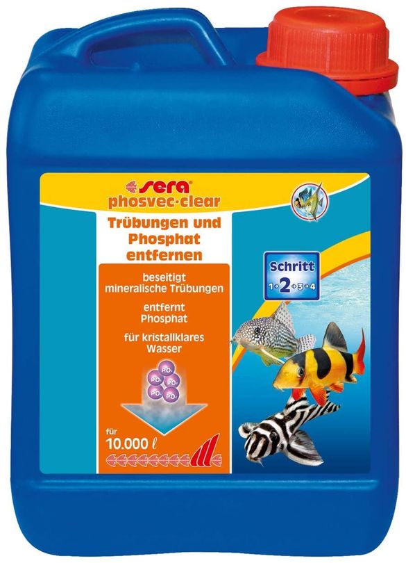 sera phosvec clear 2500 ml Trübung Wasserwerte