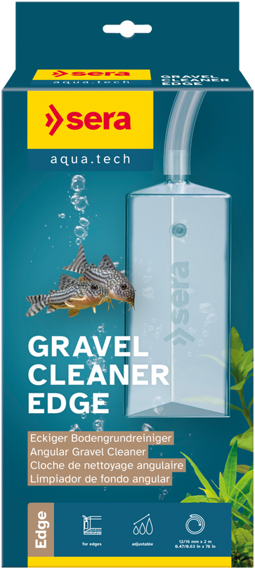 sera Gravel Cleaner Edge Bodengrundreiniger Mulmglocke dreieckig für Aquarien