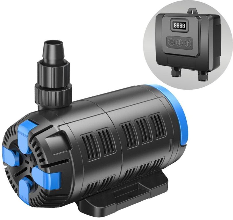 CET-15000 regelbare Eco Teichpumpe 37-180 Watt 7500 bis 15000 L/h