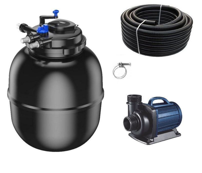 Schwimmteichfilter Set CPF 75000 12V Teichpumpe DM 12000 bis 100.000l Nr.102