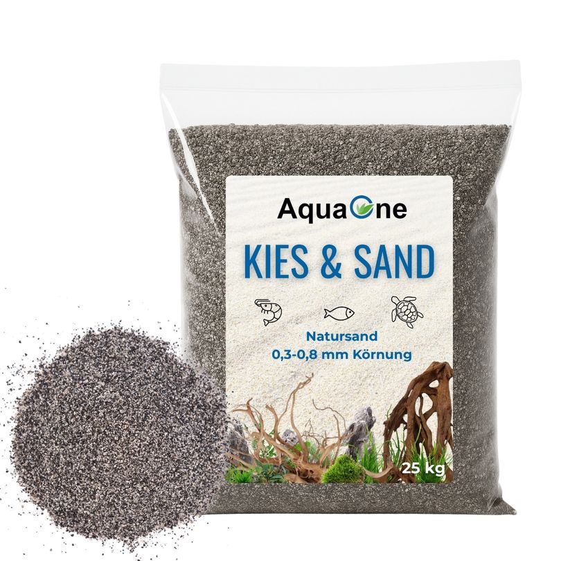 25 Kg Zambesi Aquariensand "Premium Qualität" 0,3-0,8mm Bodengrund Aquariumsand