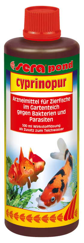 Sera pond cyprinopur 500ml Arzneimittel im Gartenteich gegen Bakterien und Parasiten