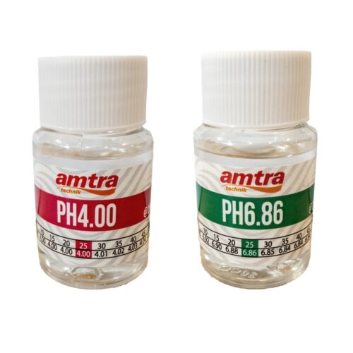 Amtra Kalibrierlösung für Digital PH Tester ATC 2x25ml Lösungen pH 4,00 pH 6,86