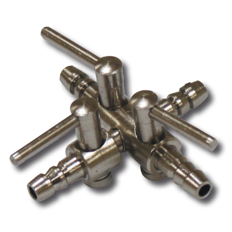 Amtra Metall-Lufthahn 3-Wege 4/6mm