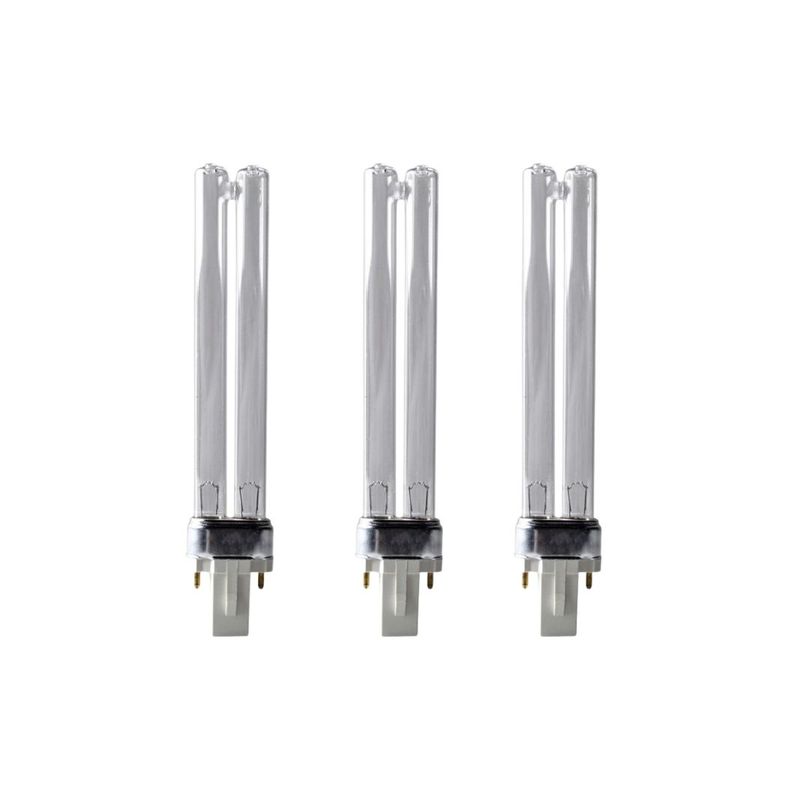 7 Watt UVC Ersatzlampe für Wasserklärer mit G23 Sockel 3er Set
