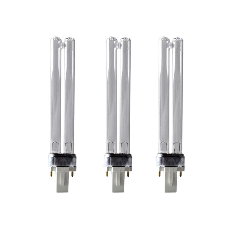 9 Watt UVC Ersatzlampe mit G23 Sockel 3er Set