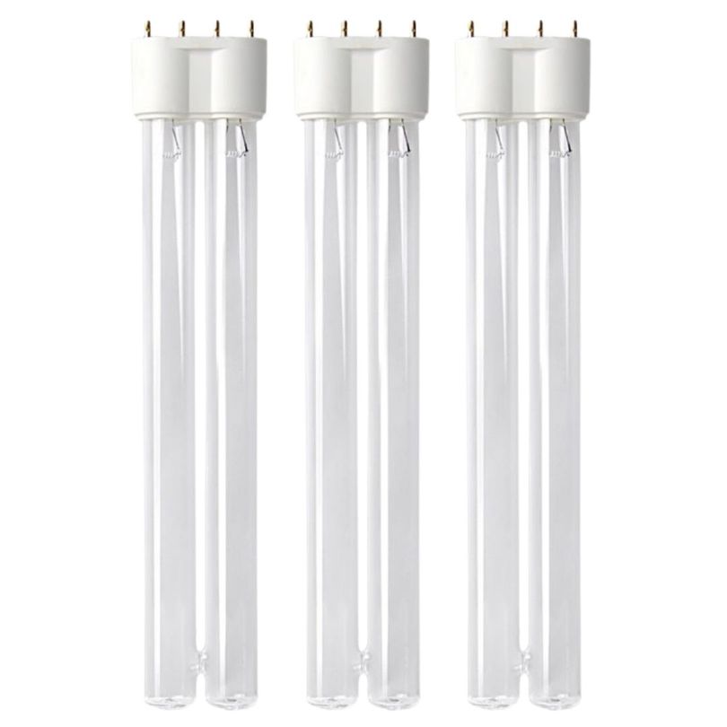 55 Watt UVC Ersatzlampe für Wasserklärer mit 2G11 Sockel 3er Set