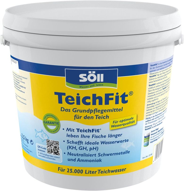 Söll TeichFit 2,5 kg Grundpflegemittel Wasseraufbereiter für den Teich 
