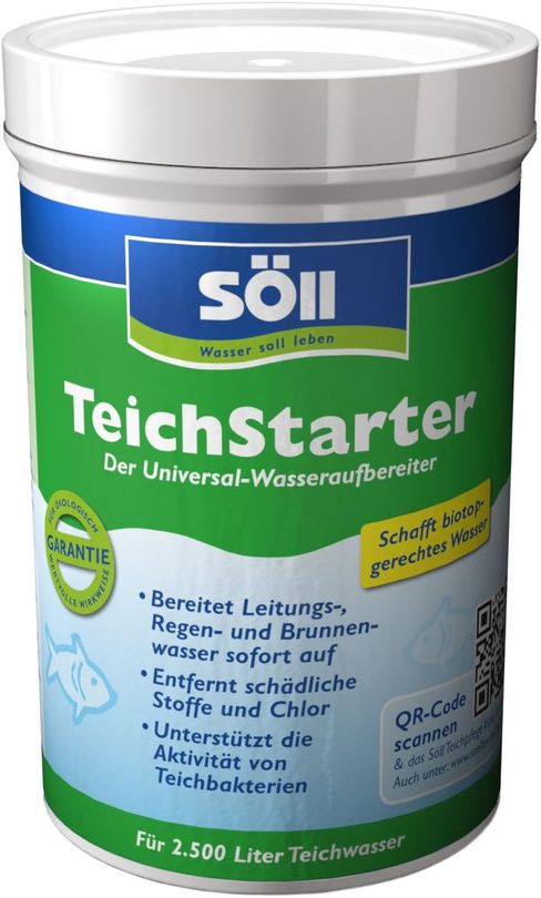 Söll TeichStarter 250 g der Universal-Wasseraufbereiter für den Gartenteich