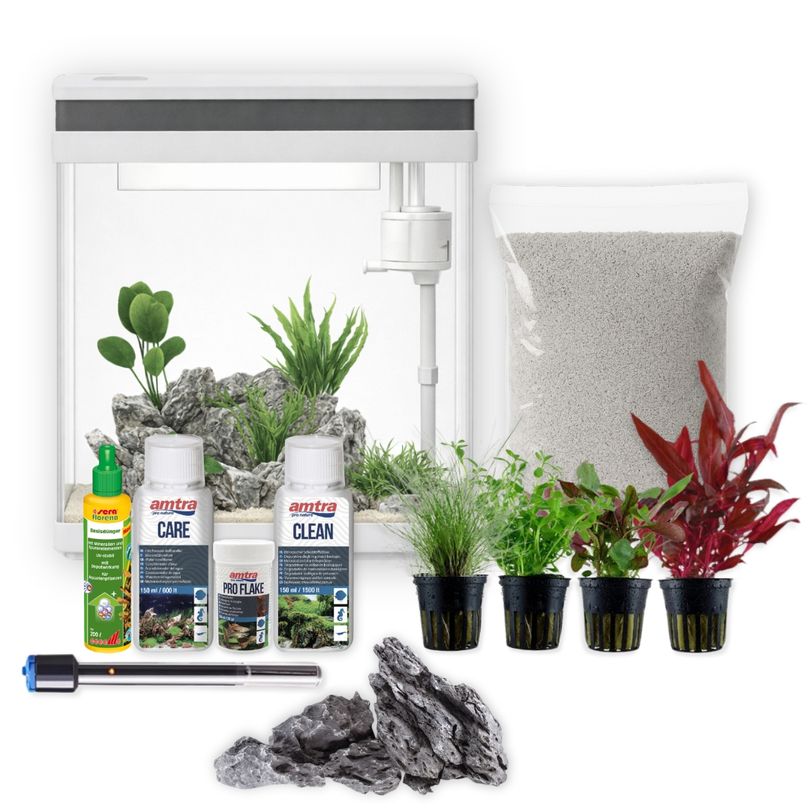 HNE 300 Nano Aquarium – 13 L Komplettaquarium inkl. Deko
