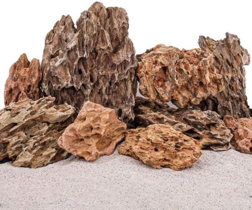 Aquarium Natursteine Drachensteine 5kg Mix Größe S bis L