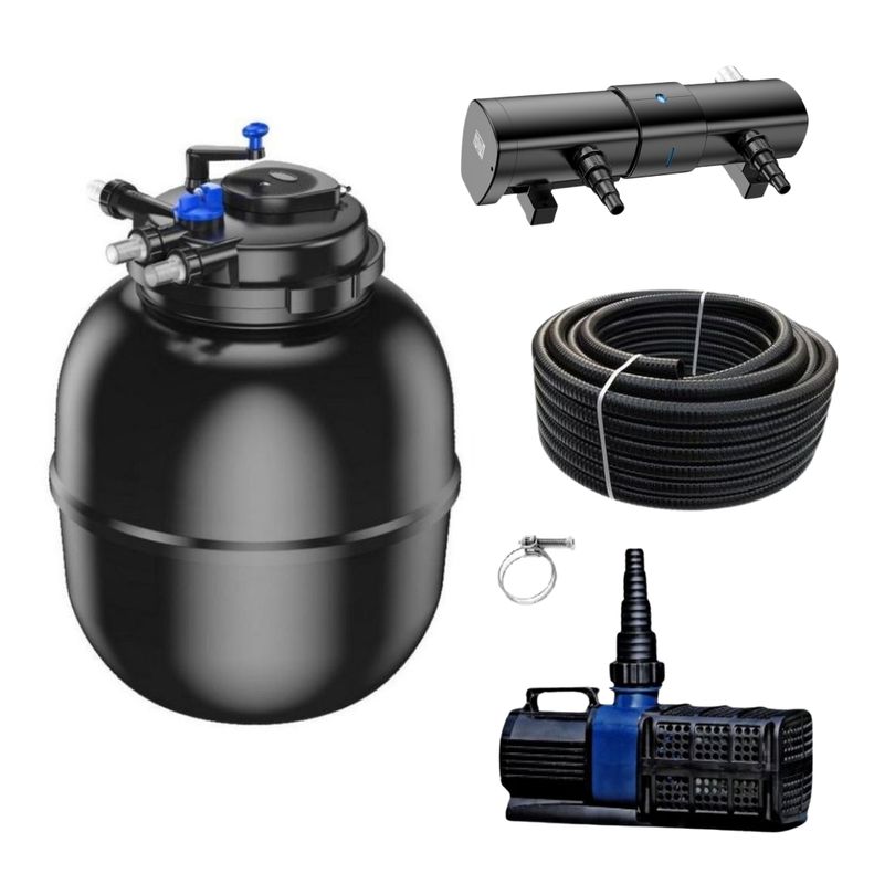 Schwimmteichfilter Set CPF 75000 Pumpe 12V Vario 20000 CUV-2110 bis 100.000l Nr.104