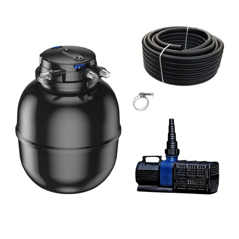 Schwimmteichfilter Set CPU 75000 12V Teichpumpe Vario 20000 bis 100.000l Nr.106