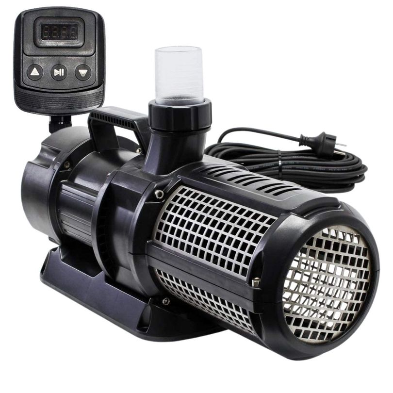 CET-35000T regelbare Eco Teichpumpe 45-450 Watt 13000 bis 32000 L/h