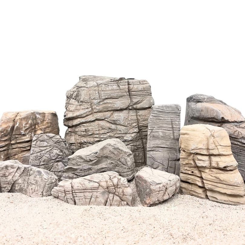 Aquarium Natursteine Sandwüsten Stein 1 Stück Gr. M 0,3-1,0 kg