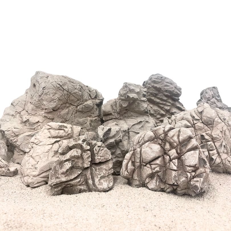 Aquarium Natursteine Geo Rock 1 Stück Gr. M 0,3-1,0 kg Aquascaping Steine