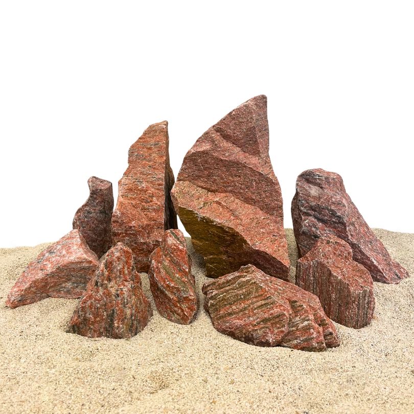 Aquarium Natursteine Red Wood Rock 25 kg Mix Größe M-XL Aquascaping Steine