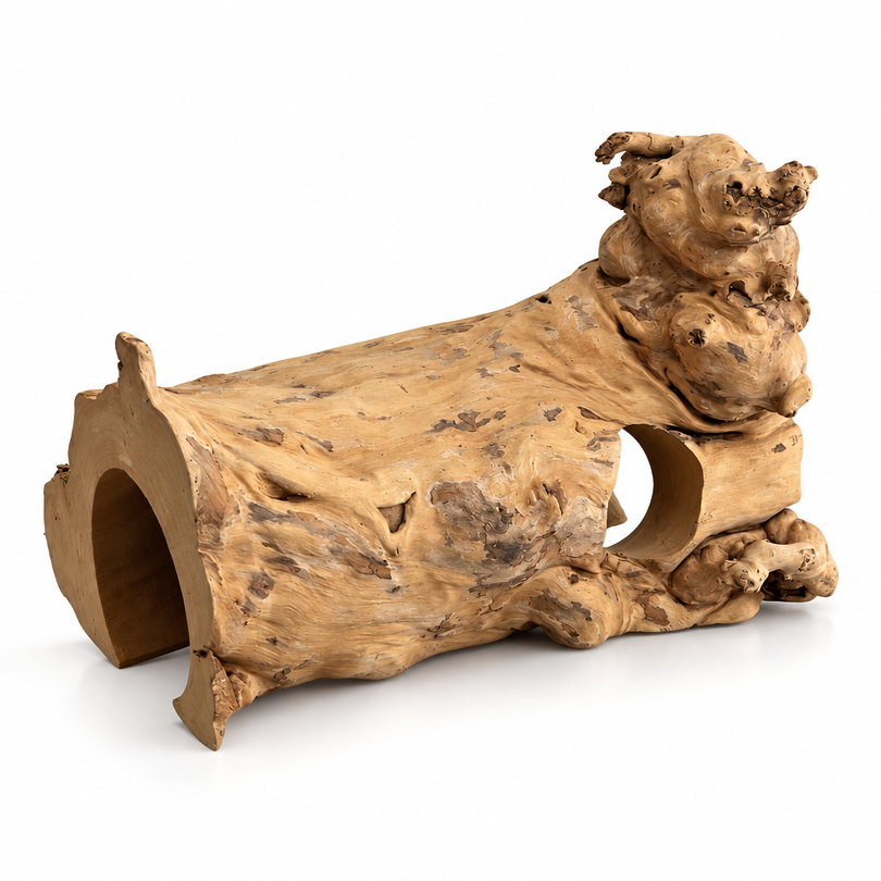 AquaOne Javaholz Aquarium Höhle 25cm Versteck für Garnelen & Welse