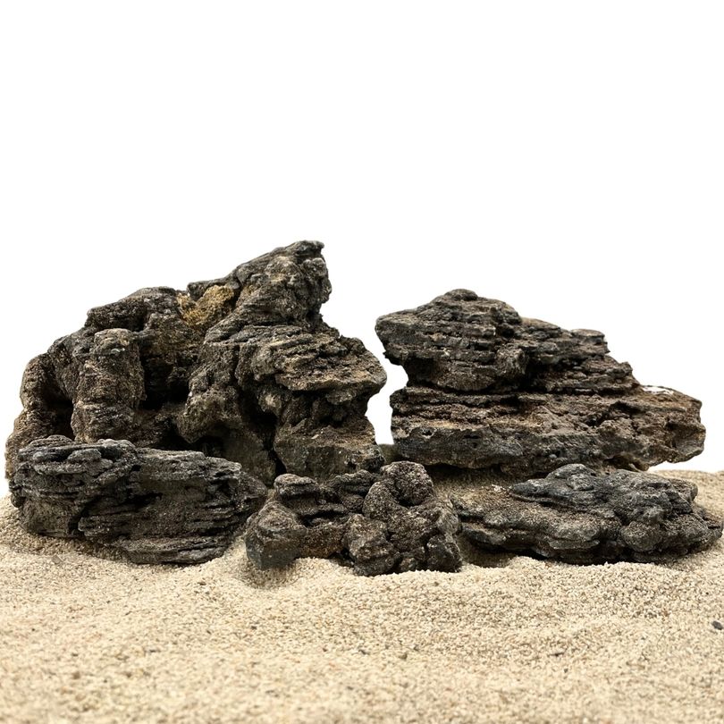 Aquarium Natursteine Cliff Rock 25 kg Mix Größe M-XL Aquascaping Steine
