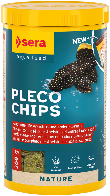 Sera Pleco Chips 1000ml Bodenfuttertabletten Futtertabletten Fischfutter Aquarium