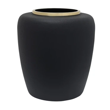 Vase Art Deco 2025 Schwarz / Gold