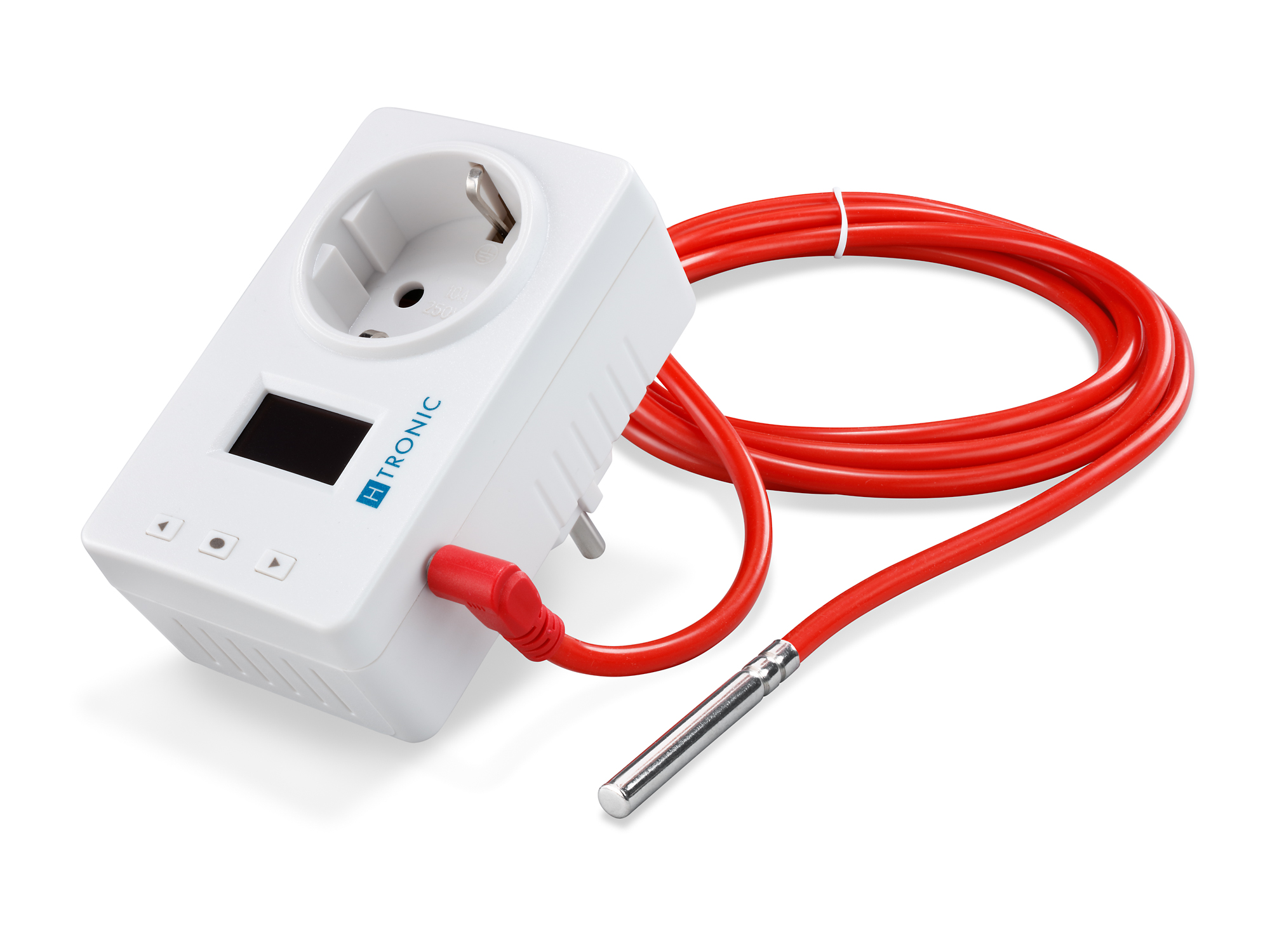 Temperaturregler Mit Timer Und Sonde – 230V Steckdosenthermostat Für Gewächshaus, Brutkasten & Aquarium – Heizen/Kühlen (Normalausführung)