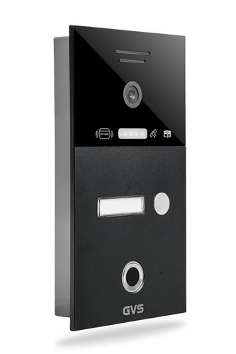 IP Türstation mit 1 Klingel, Anthrazit - AVT2024-FR1B mit RFID und Fingerprint