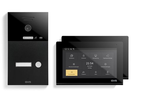 IP Video-Türsprechanlage 1-FH/2x 7" Touchscreen Komplett-Set AVS1285A