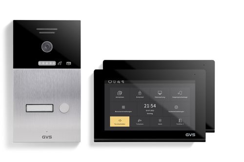 IP Video-Türsprechanlage 1-FH/2x 7" Touchscreen Komplett-Set AVS1085A