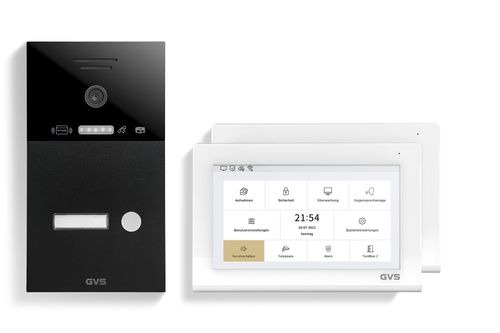 IP Video-Türsprechanlage 1-FH/2x 7" Touchscreen Komplett-Set AVS1314A