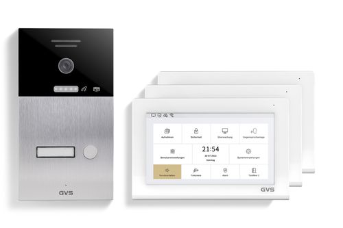 IP Video-Türsprechanlage 1-FH/3x 7" Touchscreen Komplett-Set AVS1340U