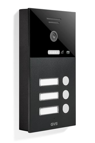 IP Video-Türsprechanlage 3-FH/3x 7" Touchscreen Komplett-Set AVS1368A