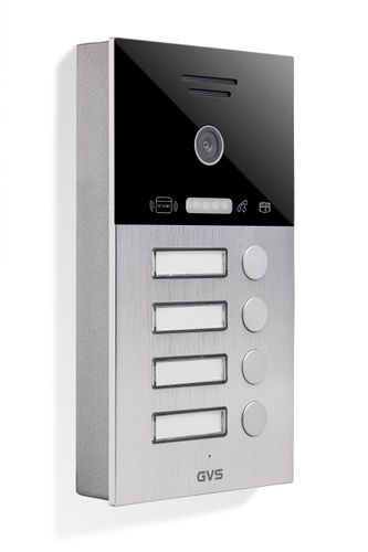 IP Video Türsprechanlage 4-FH/4x 7" Touchscreen Komplett-Set AVS4461A