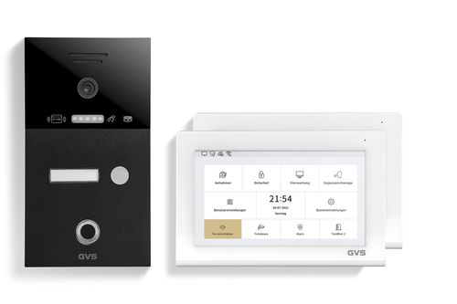 IP Video Türsprechanlage 1-FH/2x 7" Touchscreen Komplett-Set AVS4480U