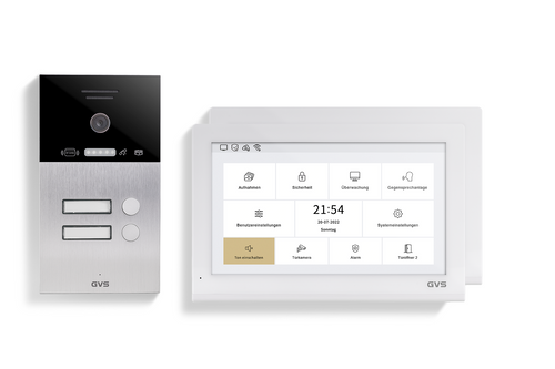 IP Video Türsprechanlage 2-FH/2x 10" Touchscreen Komplett-Set AVS5423U